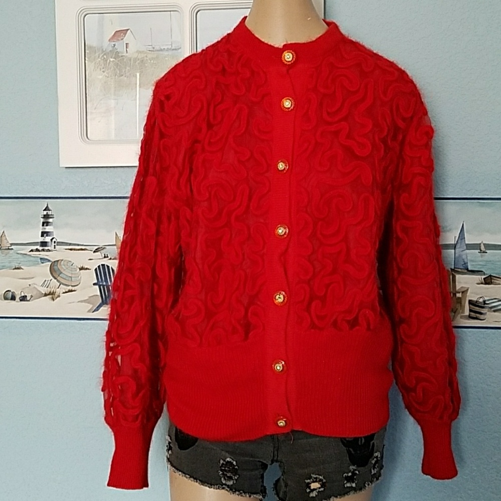 VINTAGE LAMSHINI ANGORA BLEND JACKET